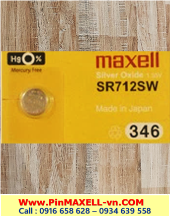 Pin SR712SW _Pin 346; Pin Maxell SR712SW 346 Silver Oxide 1.55v Made in Japan