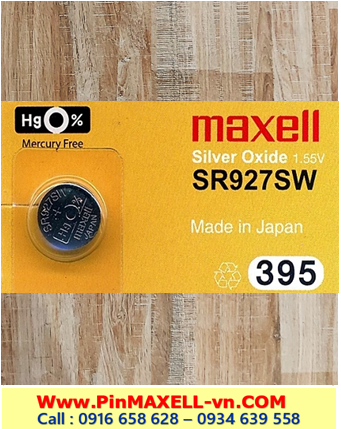 Pin SR927SW _Pin 395; Pin Maxell SR927SW Pin 395 Silver Oxide 1.55v Chính Hãng _Cells In Japan